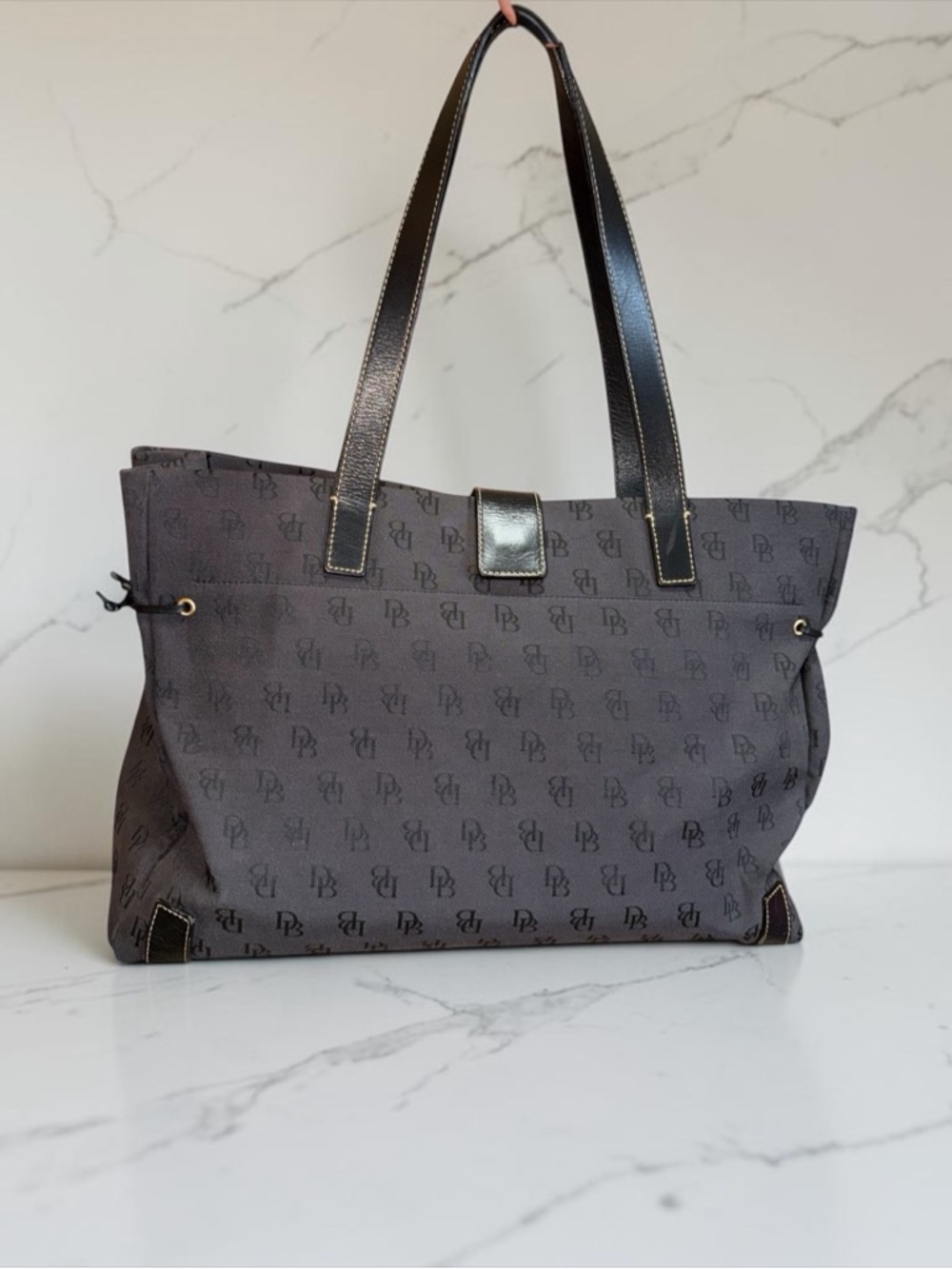 Dooney & Bourke Gray Monogram Interior Tote